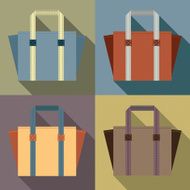 Flat Design Tote Bags