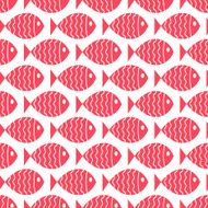 Seamless nautical pattern with fish N8