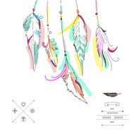Dream catcher vector illustration N3