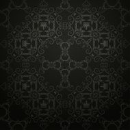 Damask Wallpaper Black Pattern for Design 3