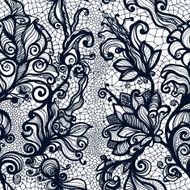Abstract seamless lace pattern with flowers N10