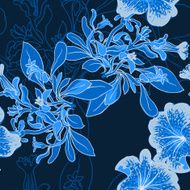 background with petunia N2