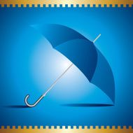 High Detailed Blue Umbrella