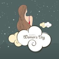 International Women&#039;s Day celebration with young girl N9