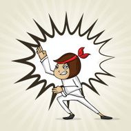 Cartoon girl for International Women&#039;s Day celebration N2