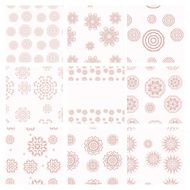 Set of vector geometrical patterns Vintage textures