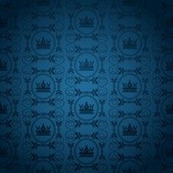 old wallpaper blue color N17