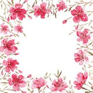 Watercolor spring flowers N2
