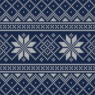 Vintage Sweater Design Seamless Knitted Pattern N4