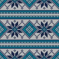 Vintage Sweater Design Seamless Knitted Pattern N5