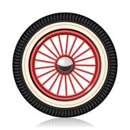 Retro car wheel