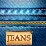 Fashion vector background with jeans fabric texture