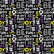 decorative seamless pattern with words N2