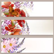 Floral brochures set N2