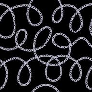 Silver chains on black background N2