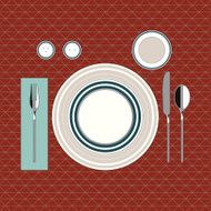 Table setting in modern style 2