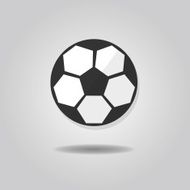Abstract soccer ball icon