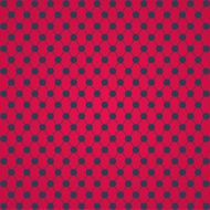 Halftone of circles which intersect lines on a red background