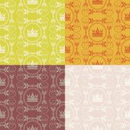 Set of seamless vintage patterns N67