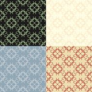 Set of seamless vintage patterns N68