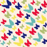 Vector pattern with Butterflies