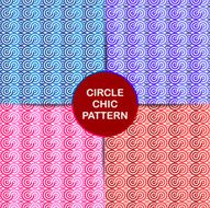 Colorfull Chic Circle Seamless Pattern Background N2