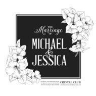 Hibiscus flower frame
