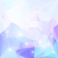 Abstract soft spectral purple colored polygonal triangular background with lights
