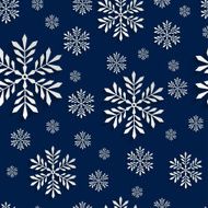 Abstract 3d Seamless Pattern with Snowflakes N3