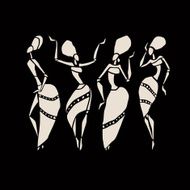 African silhouette set N19