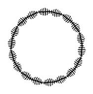 vector ethnic round ornament N2