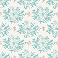 Vintage floral seamless pattern N19