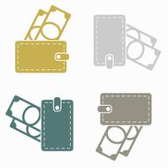 seamless background purse money N36