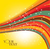 abstract wave line background - Illustration