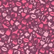 Valentines Day Love seamless pattern N3