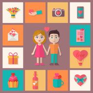 Love icons set N8