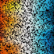 Vector summer pattern of geometric shapes N8