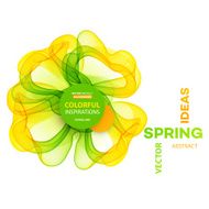 Abstract spring background Template brochure design
