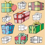 Wrapped Boxes (Vector) N2