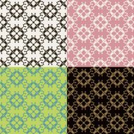 Set of seamless vintage patterns N71