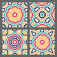 Abstract geometric tile