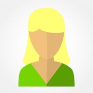 template avatars blonde girl