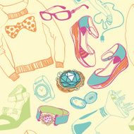 vector seamless pattern N257