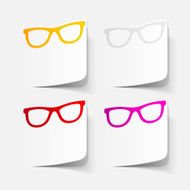 realistic design element glasses N26