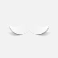 realistic design element mustache N28