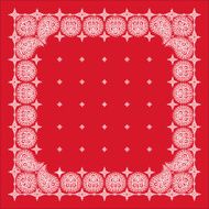Red paisley bandana