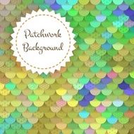 Textured Background of Round Patches