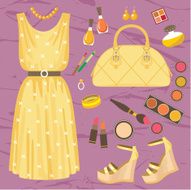 Fashionable set with a summer dress N3