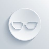 vector modern glasses light icon