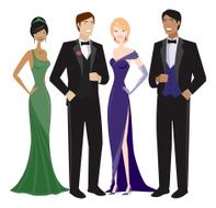 People in Evening Wear